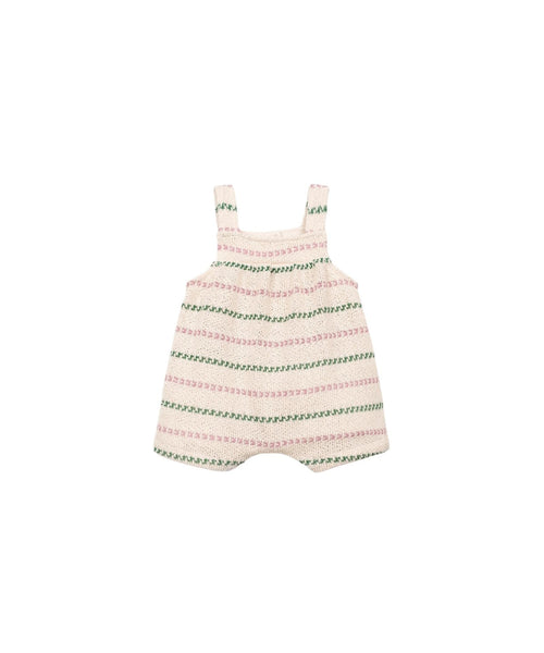 Tuta in maglia beige a righe per neonata Play up 2AS11501 R366P 