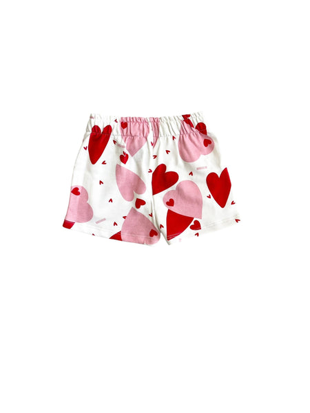 Shorts con bianco con stampa all over per neonata e bambino Mousse kids LKSF130 BASSET 