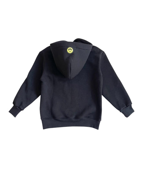 Felpa nera con cappuccio e stampa per bambini Barrow F5BKJUHS231 110 