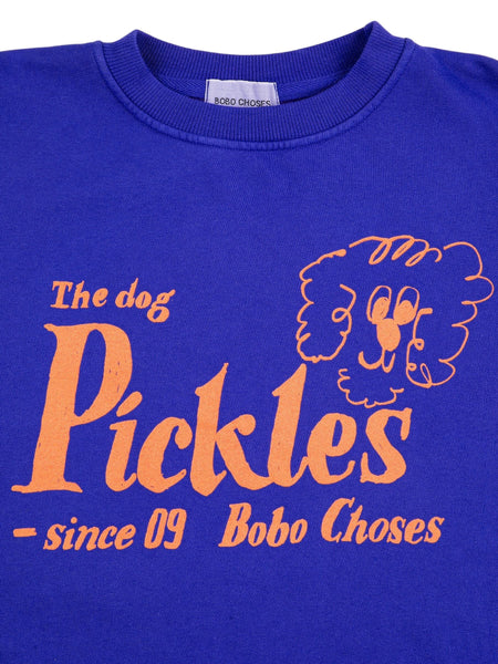 Felpa blu con stampa per neonato e bambino Bobo Choses B126AC046 UNI 