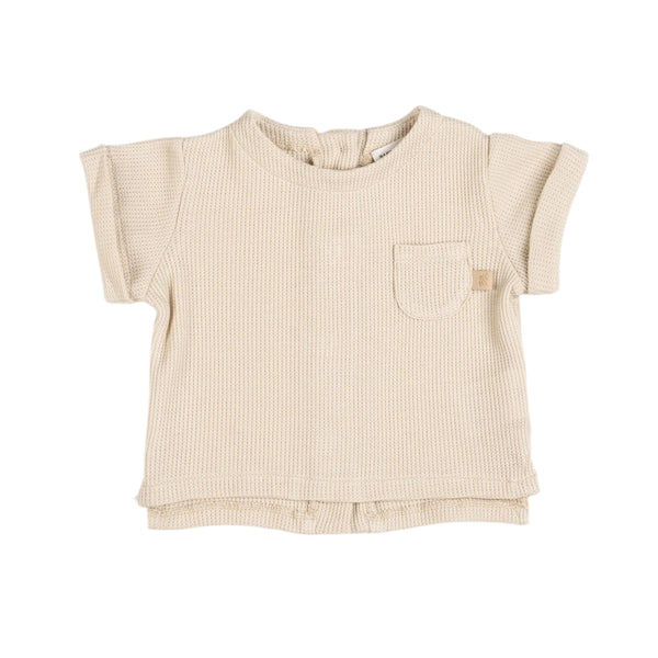 T-shirt beige per neonato Bamboom 1115TE00072 ALMOND CREAM 