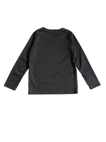 T-shirt nera con stampa per neonato e bambino Mousse kids PKTL220B POKEMONSTER 