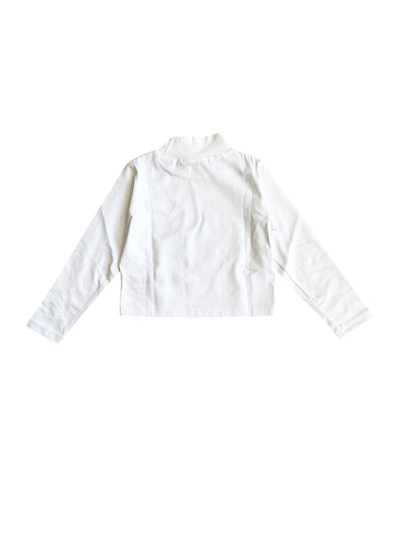 T-shirt cropped bianca con logo per bambina Hinnominate 3641MY00118 BIANCO 