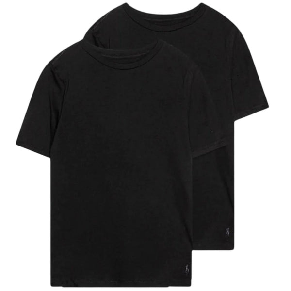 Set 2 t-shirts nere con logo per bambino Ralph Lauren Kids 9P5006 G90 