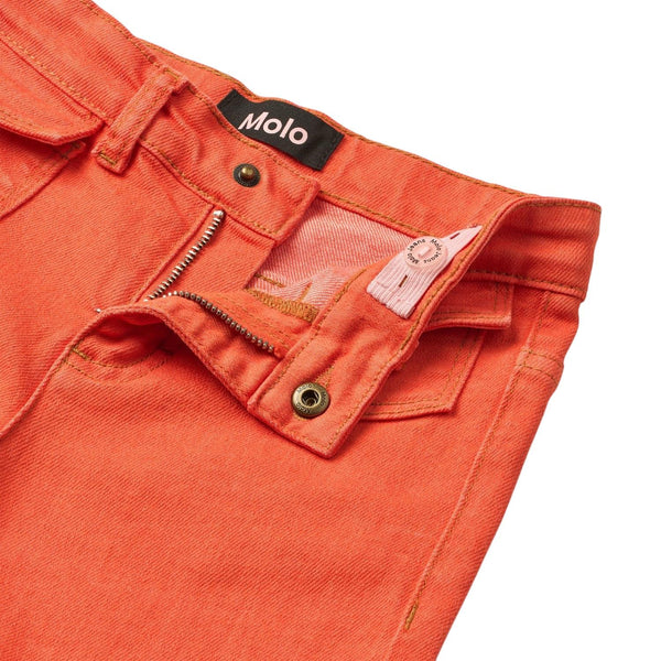Jeans in denim arancione per bambina Molo ATLA 5641 