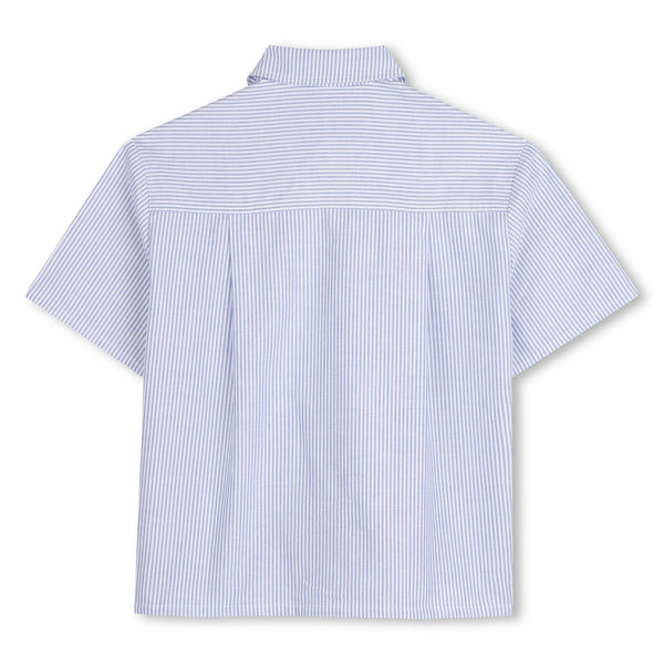 Camicia a righe con logo per bambino KENZO K61845 117 