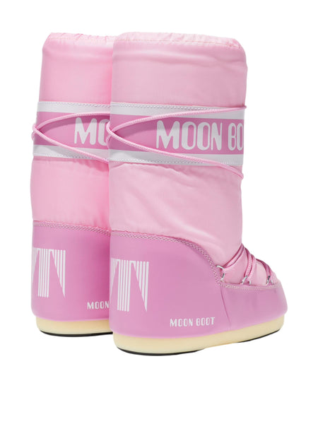 Stivale icon in nylon rosa per bambina Moon Boot 80D1400440 J001 