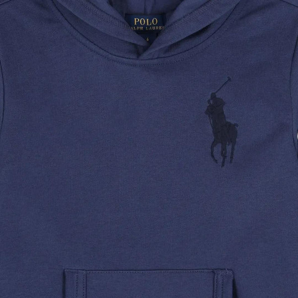 Felpa con cappuccio light blu con logo per bambino Ralph Lauren Kids 323A12245001 LIGHT NAVY 