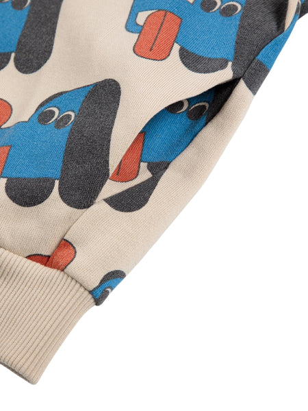 Felpa beige aperta con stampa all over per neonato e bambino Bobo Choses B225AC049 UNI 