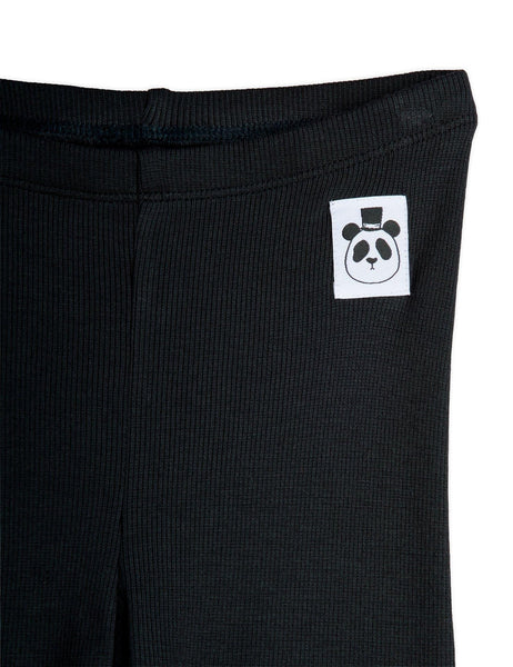 Leggings nero per neonata e bambina Mini Rodini 1100032799 BLACK 