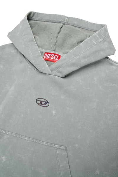 Felpa con cappuccio effetto marmorizzato per bamnbina Diesel J02608 K917 