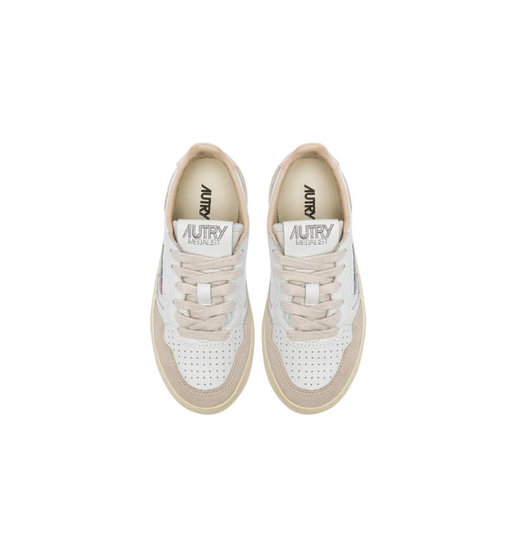 Sneakers in pelle e suede con dettaglio rasa per bambina Autry KULK FS05 
