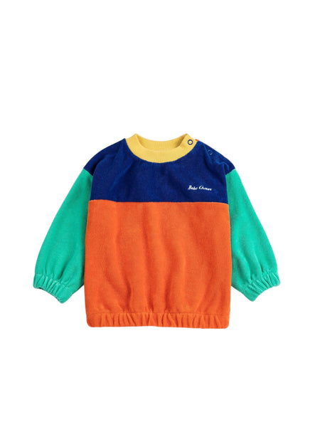 Felpa in spugna color block multicolor per neonato Bobo Choses B126AB046 UNI 