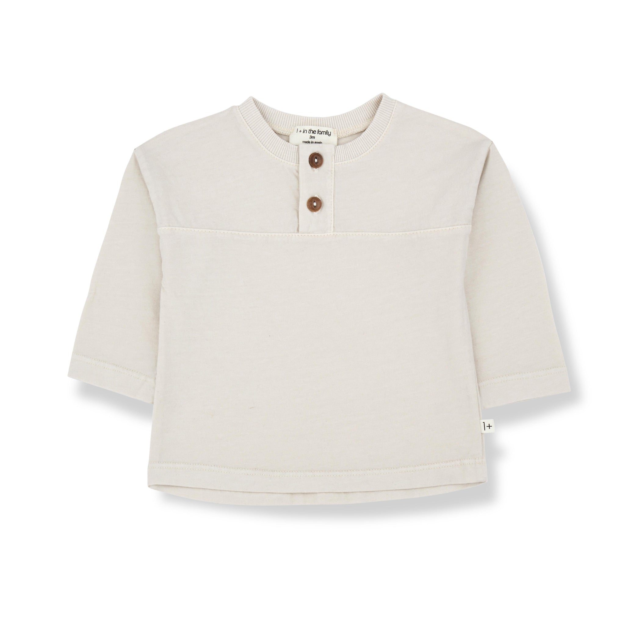 T-shirt beige  per neonato 1+ more in the family JAN RICE 