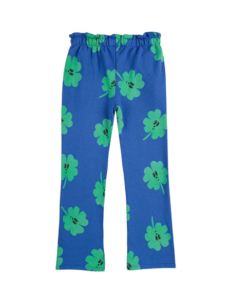 Pantalone in felpa blu con stampa all over per neonata e bambina Bobo Choses B225AC074 UNI 