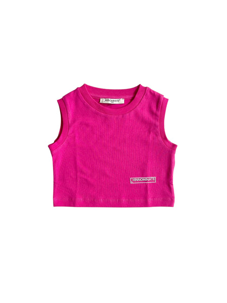 Top fucsia con logo per bambina Hinnominate 3646TOP00333 FUCSIA 