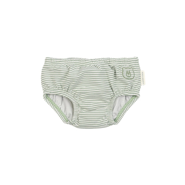 Costume a righe verdi e bianche per neonato Bamboom 972 BLUE STRIPES 