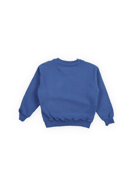 Felpa blu con logo per bambino The New Society TILO SWEATSHIRT DEEP SEA 