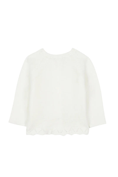 Cardigan in maglia panna per neonata Tartine et Chocolat CC18010-13 NACRE 