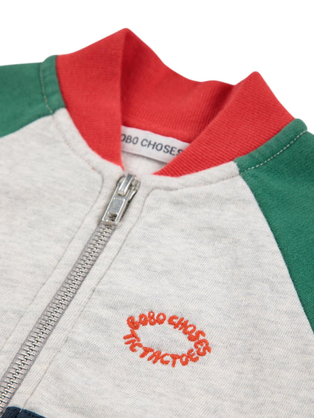 Felpa aperta color block per neonato Bobo Choses B225AB061 UNI 