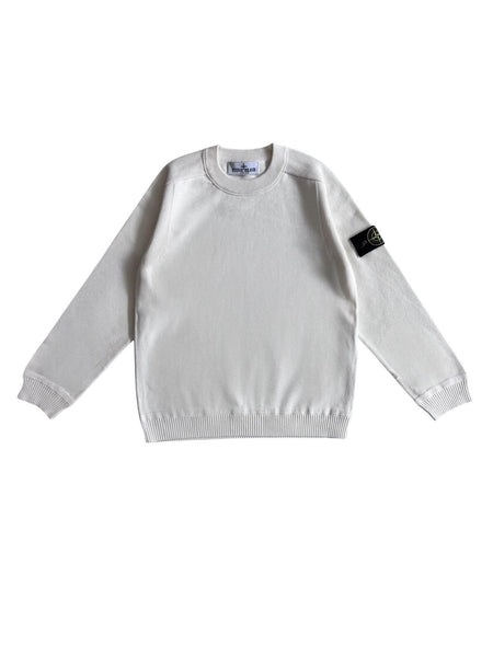 Maglia latte con logo per bambino Stone Island L1S165100009 S00B5 V0001 