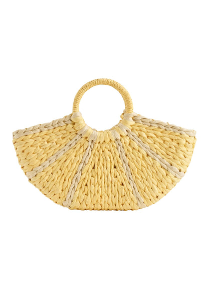 Borsa in paglia limone per bambina Molo LEMON STRAW BAG 2936 