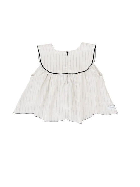 Top panna gessato per neonata e bambina Gayalab 589B GESSATO 