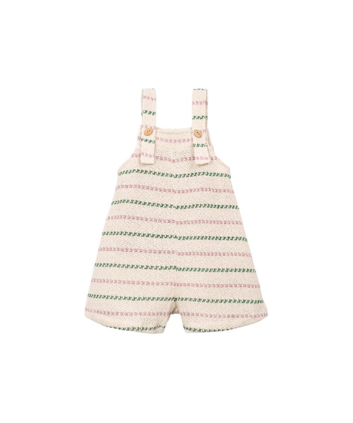 Salopette in maglia beige a righe per bambina Play up 4AS11501 R366P 