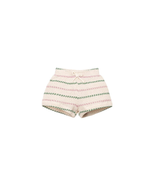 Shorts in maglia panna a righe per neonata Play up 2AS11702 R366P 