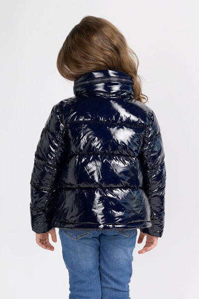 Piumino lucido blu per bambina Canadian CN,G224232WKREG NAVY 