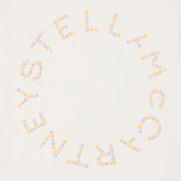 Felpa bianca con logo per neonata e bambina Stella McCartney kids TY4C10 101 