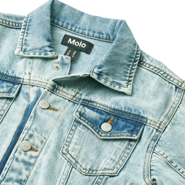 Giubbino in denim blu per bambini Molo HIPOLITO 5457 