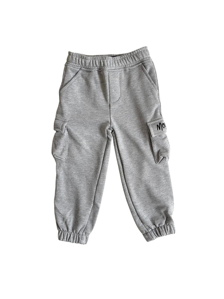 Pantalone in felpa grigio per neonato e bambino Mousse kids PKCPM LOGO 