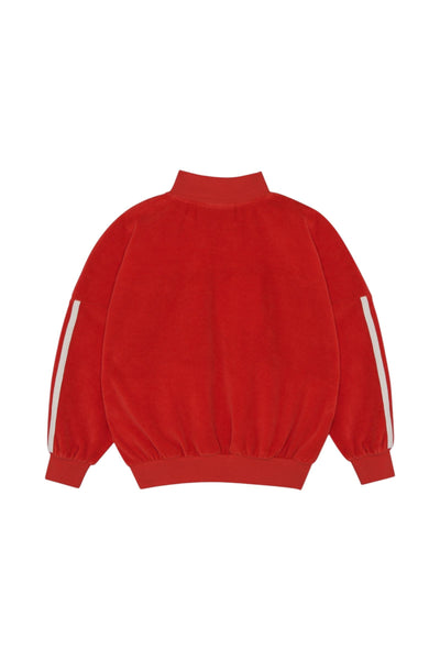 Felpa in velluto rossa e gialla per bambini The Campamento TC-AW25-58 RED 