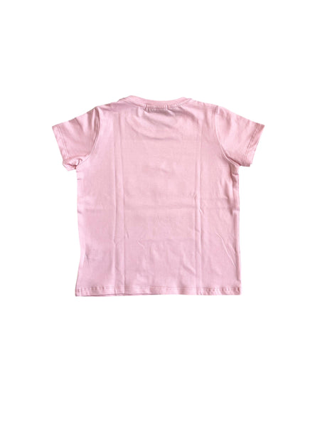 T-shirt rosa con stampa per neonata e bambina Mousse kids LKTS140P LEOHAPPY 