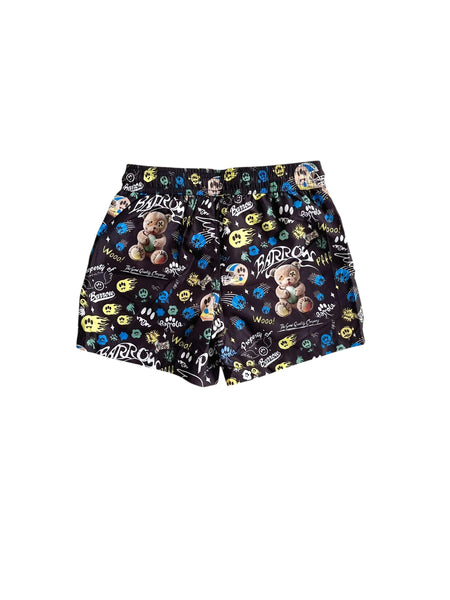 Costume nero con stampa all over per bambino Barrow S6BKJBSS217 110 