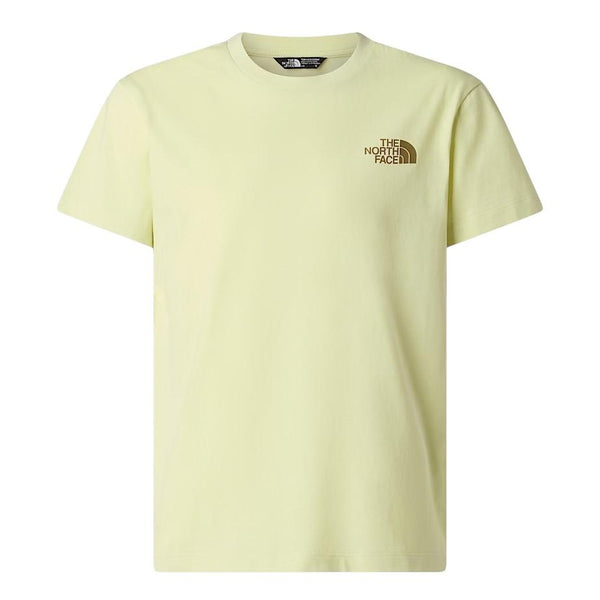 T-shirt limone con logo per bambini The North Face NF0A8G21G6O G6O1 