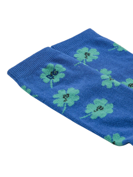 Calzino blu con stampa all over per neonati e bambini Bobo Choses B225AI015 UNI 