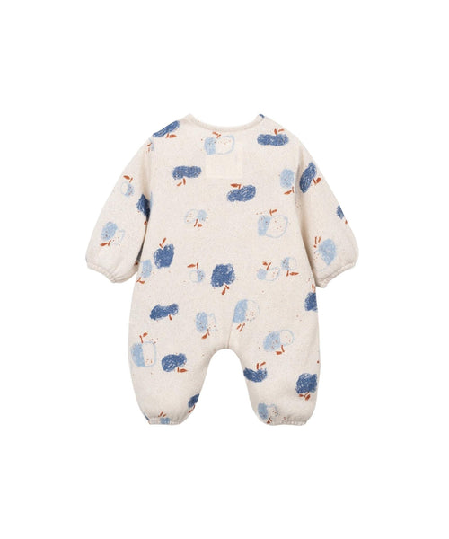 Tutina in maglia panna con stampa all over per neonato Play up 0AS11505 E764N 