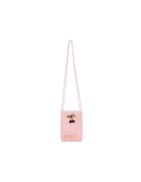Borsa rosa con perline per bambina Konges slojd KS102398 PEONY 