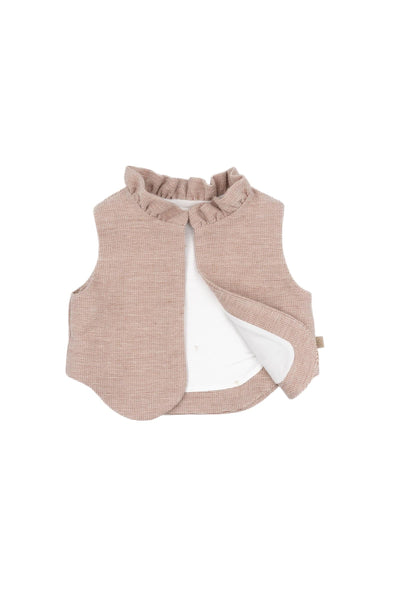 Gilet corallo per neonata Bamboom 1107TE00076 CORAL 