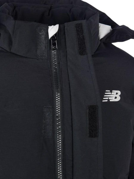 Piumino nero con cappuccio per bambino New Balance LAKB0287 BK 