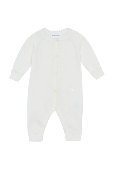 Tutina in maglia panna per neonata Tartine et Chocolat CC32020-13 NACRE 