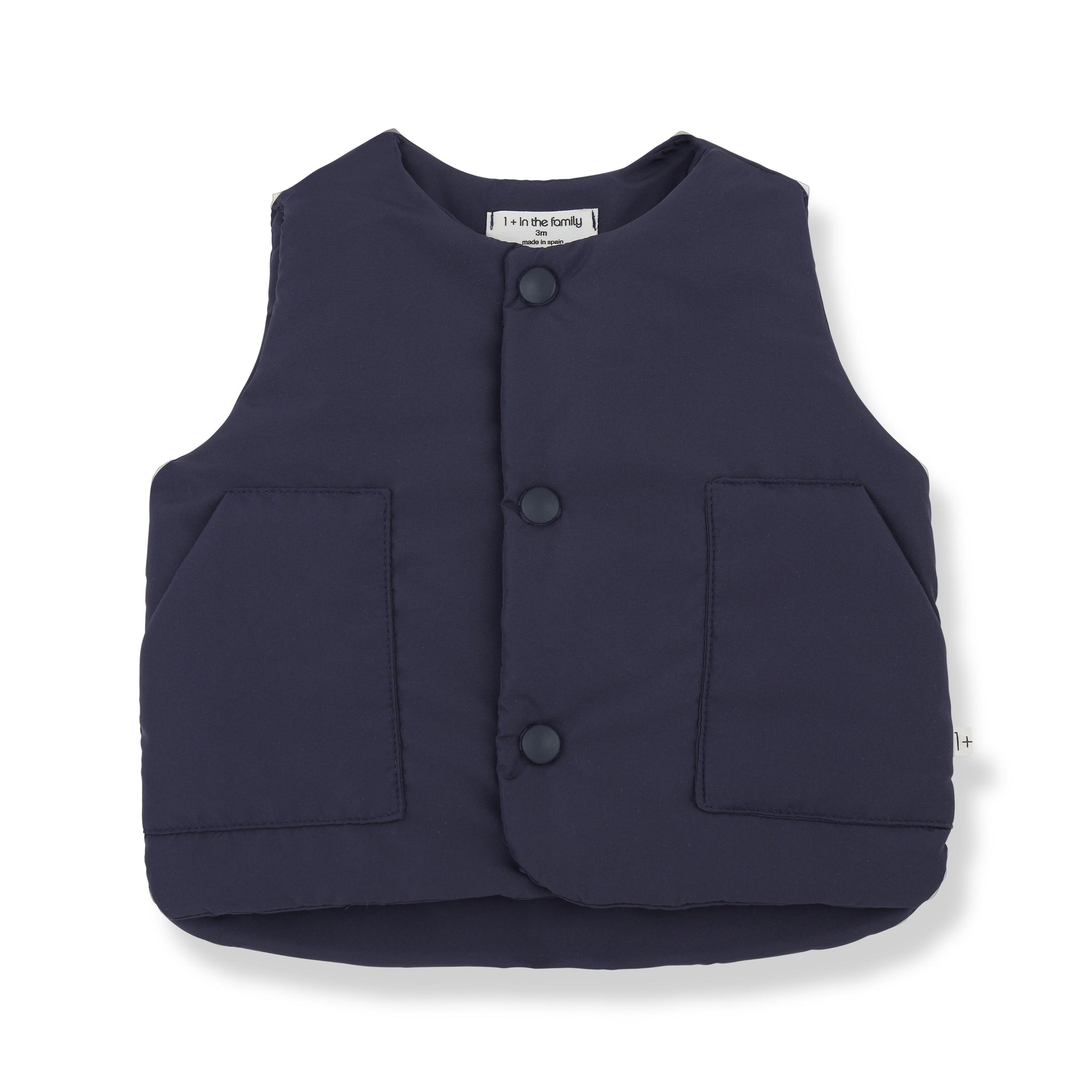 Gilet blu imbottito per neonati 1+ more in the family MAGNUS DARK-BLUE 