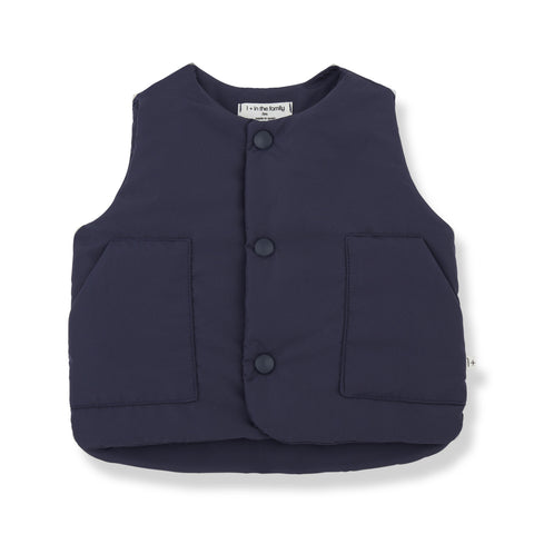 Gilet blu imbottito per neonati 1+ more in the family MAGNUS DARK-BLUE 