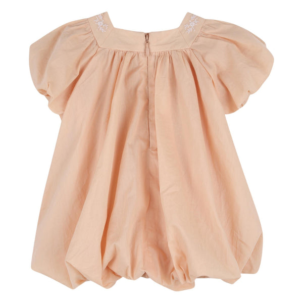 Set abito + cappellino rosa pesca per neonata Chloé C20920 43J 