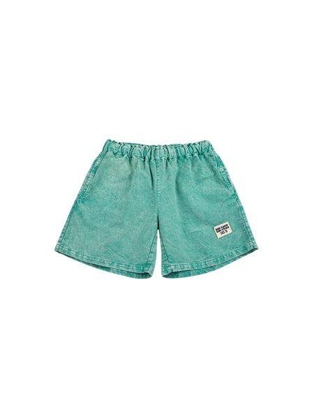 Shorts verdi con logo per neonato e bambino Bobo Choses B126AC066 UNI 