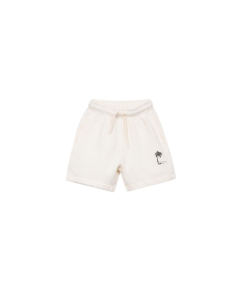 Shorts in felpa panna con stampa per bambino Play up 3AS11702 P0088 