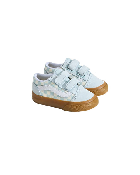 Sneakers Old Skool azzurra per neonati e bambini Vans VN000CTGFOA1 GUM CHECK 