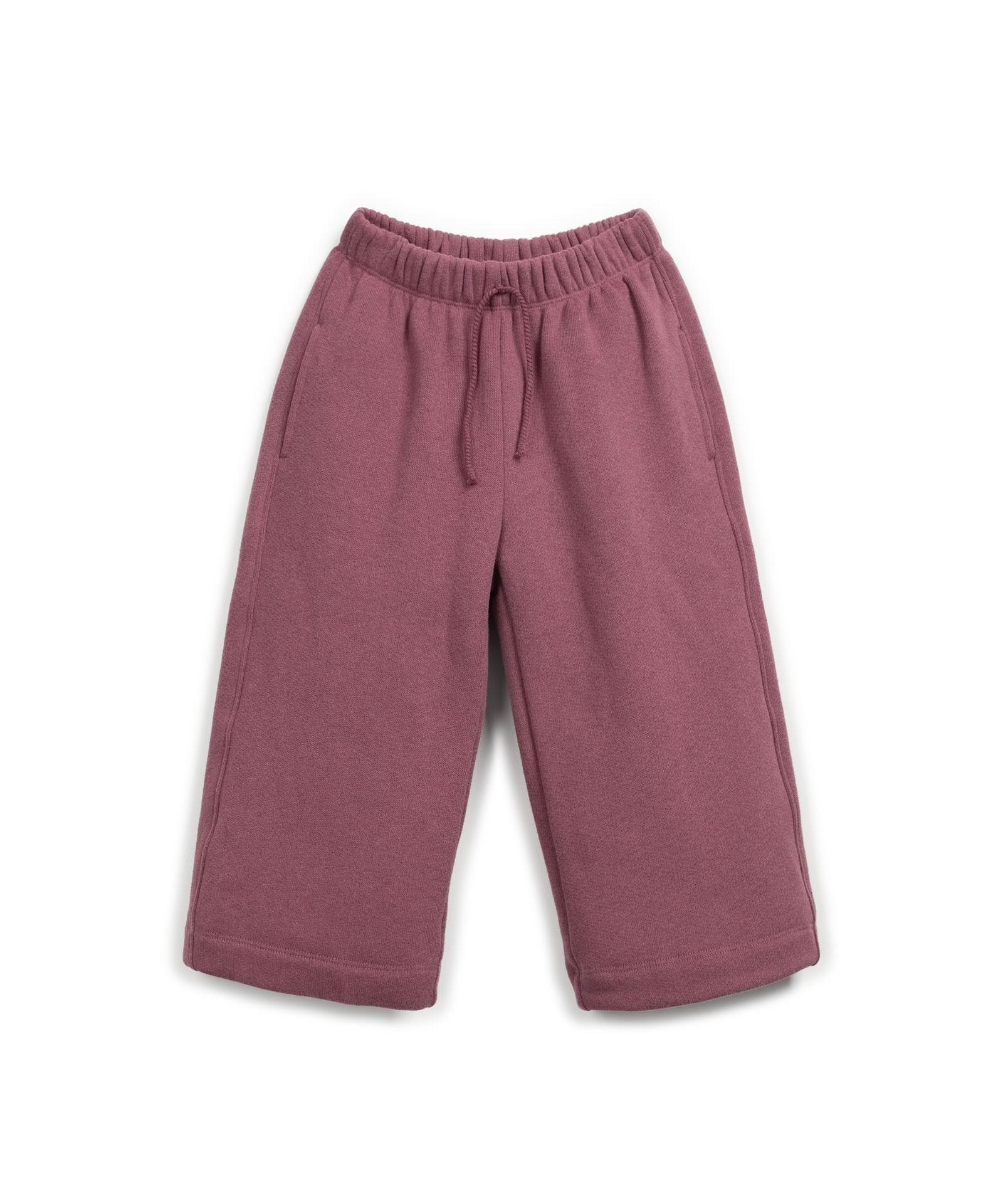 Pantalone in felpa melanzana per bambina Play up 4AR10906 P5027 